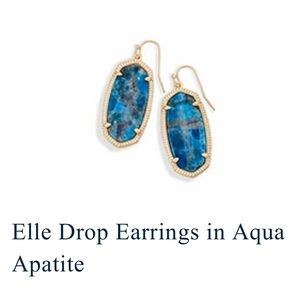 Kendra Scott Elle Drop Earrings in Aqua Apatite